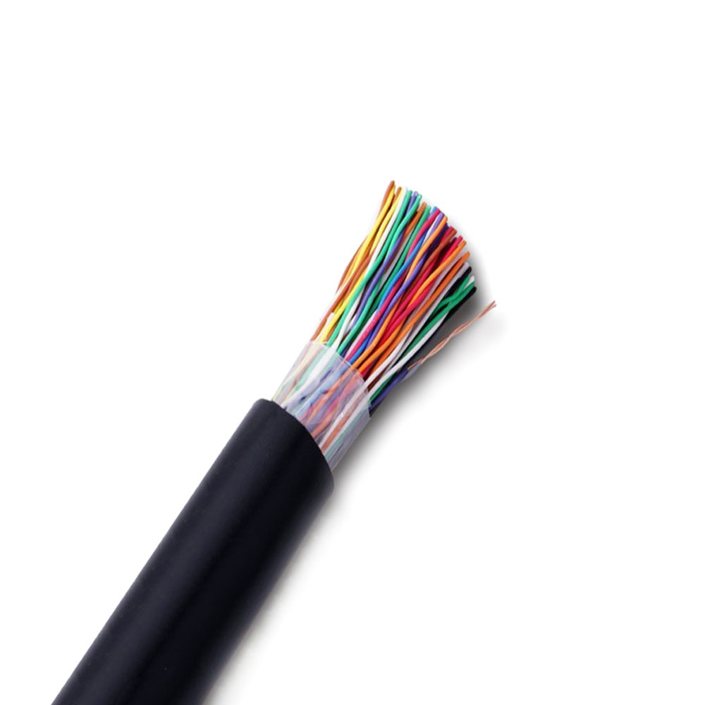 HYAT23: Copper-core solid polyolefin insulated, filled moisture barrier layer, polyethylene sheathed, double steel tape armored polyethylene sheathed local communication cable